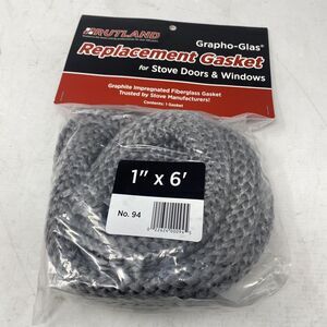 Rutland 94 Fiberglass Rope Style Grapho-Glas Gasket 1 W x 6 D in. for Indoor Use